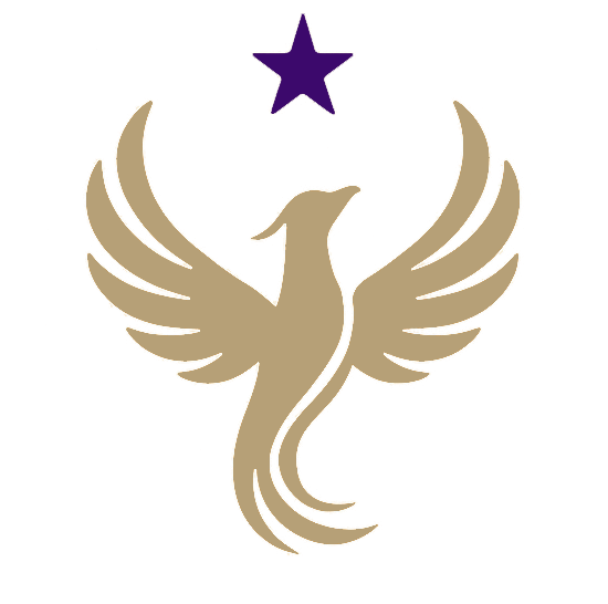 Nicki Psychotherapy logo featuring a gold phoenix with a star